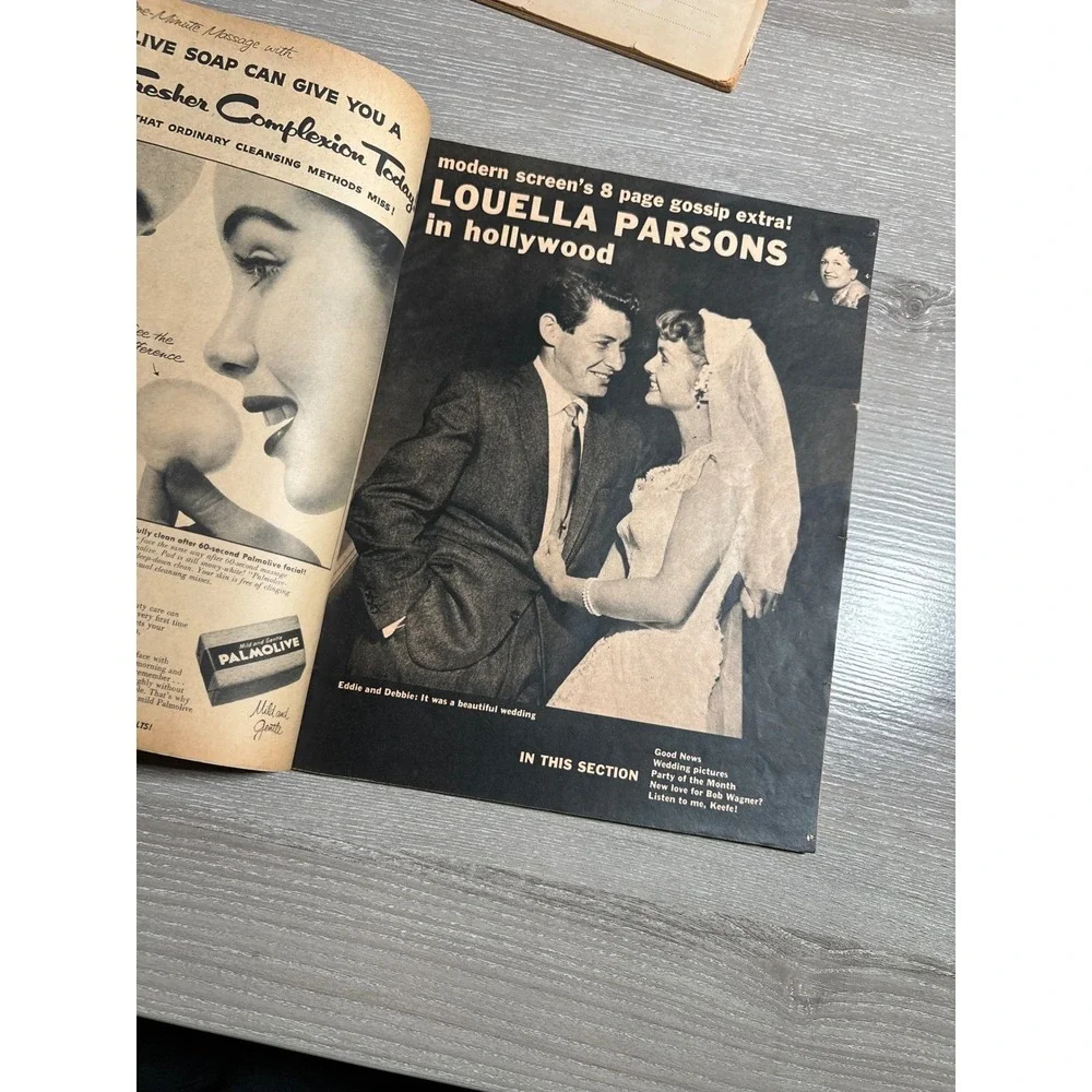 Vintage 1950s Movie Magazine Lot Photoplay Modern Screen Movie Debbie Reynolds